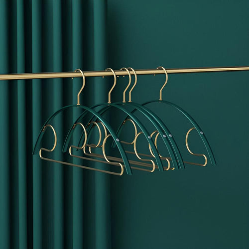 Elegant Aluminum Wardrobe Hangers | Set of 5