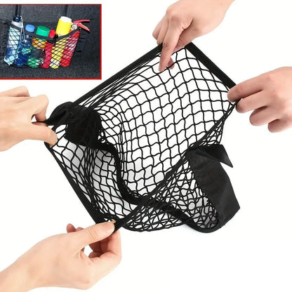 Smart Storage Net for Plastic Bags with Adhesive Tape