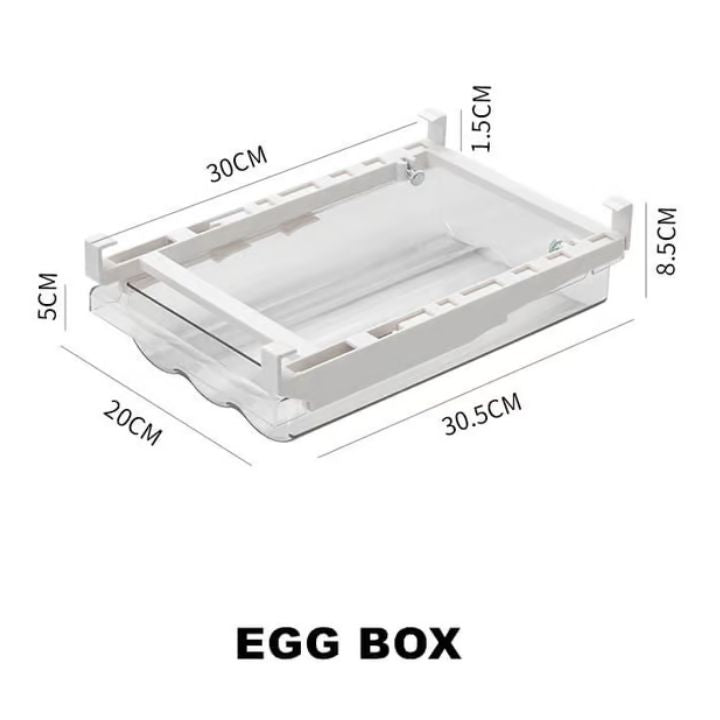 Space-Saving Refrigerator Drawer Organizer