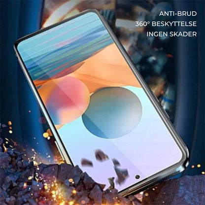 Magnetic Dual-Sided Tempered Glass Case for Samsung Phones