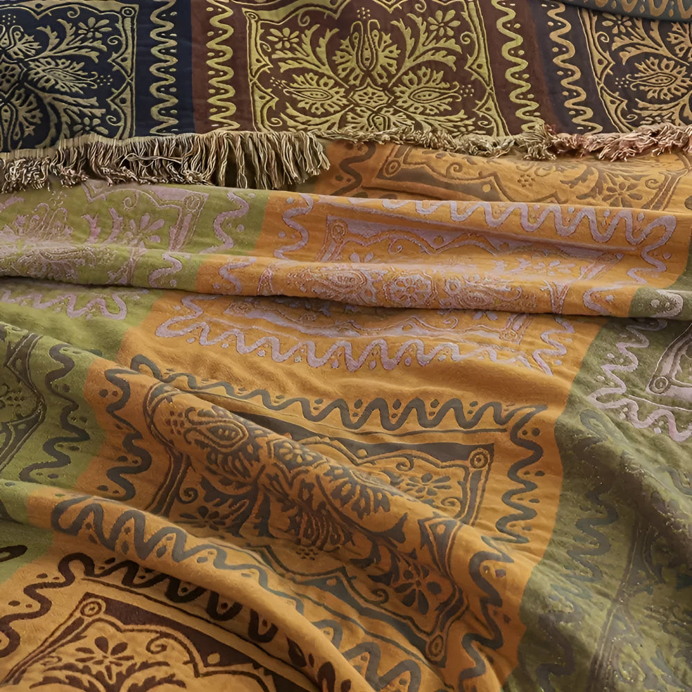 Bohemian Dream Tassel Cotton Blanket