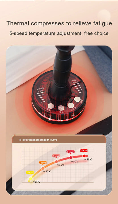 Heat-Enabled Electric Gua Sha Massager | Microcurrent Massage Brush for Back, Arms, Legs & Muscle Relief