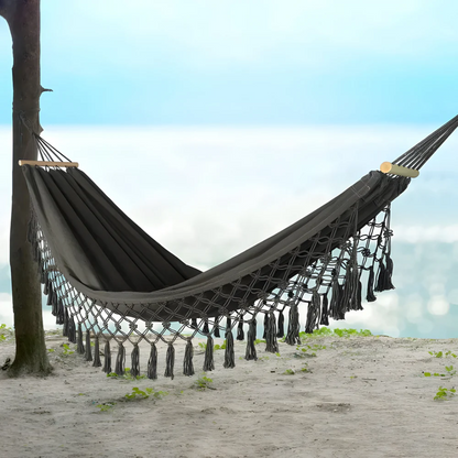 Sturdy and Comfortable Luxury Hammock for Garden, Balcony, and Camping