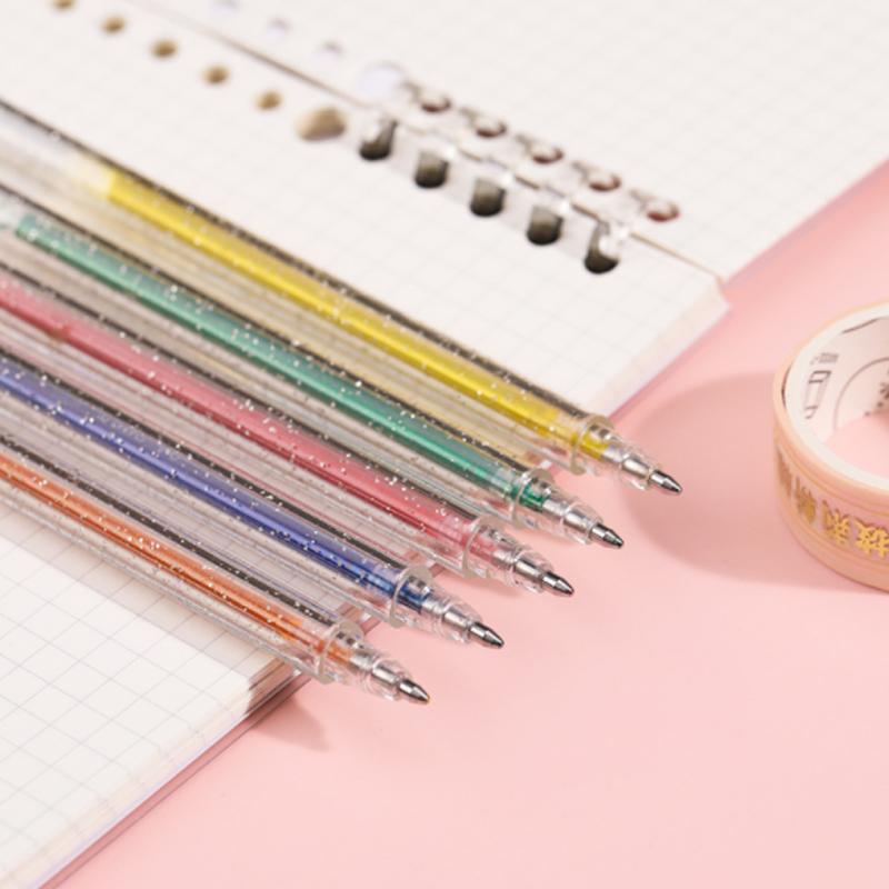 18-Color Gel Pen Set – Glitter and Metallic Effects for Creative Use