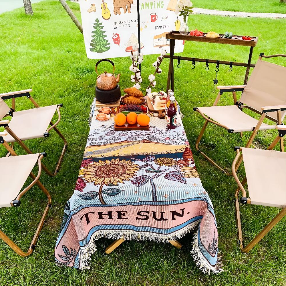 Celestial Sun Throw Blanket for Vibrant Home Decor