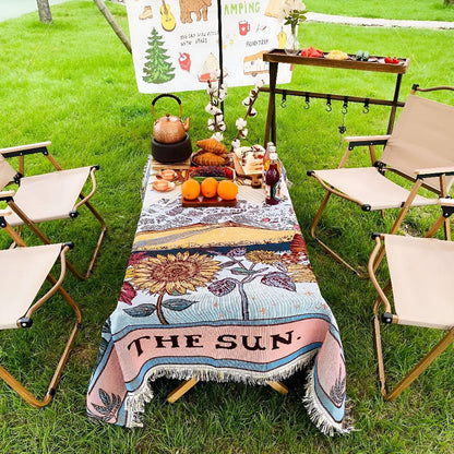Celestial Sun Throw Blanket for Vibrant Home Decor