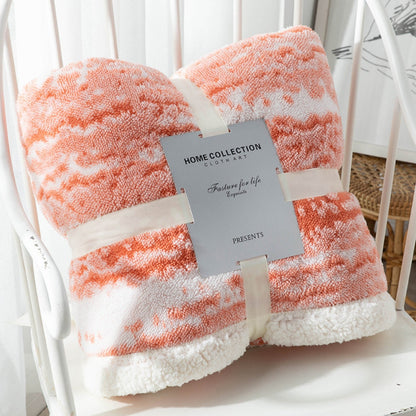 Luxura Plush Velvet and Sherpa Throw Blanket