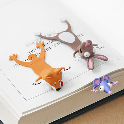 Vibrant 3D Animal Bookmarks for Engaging Reading