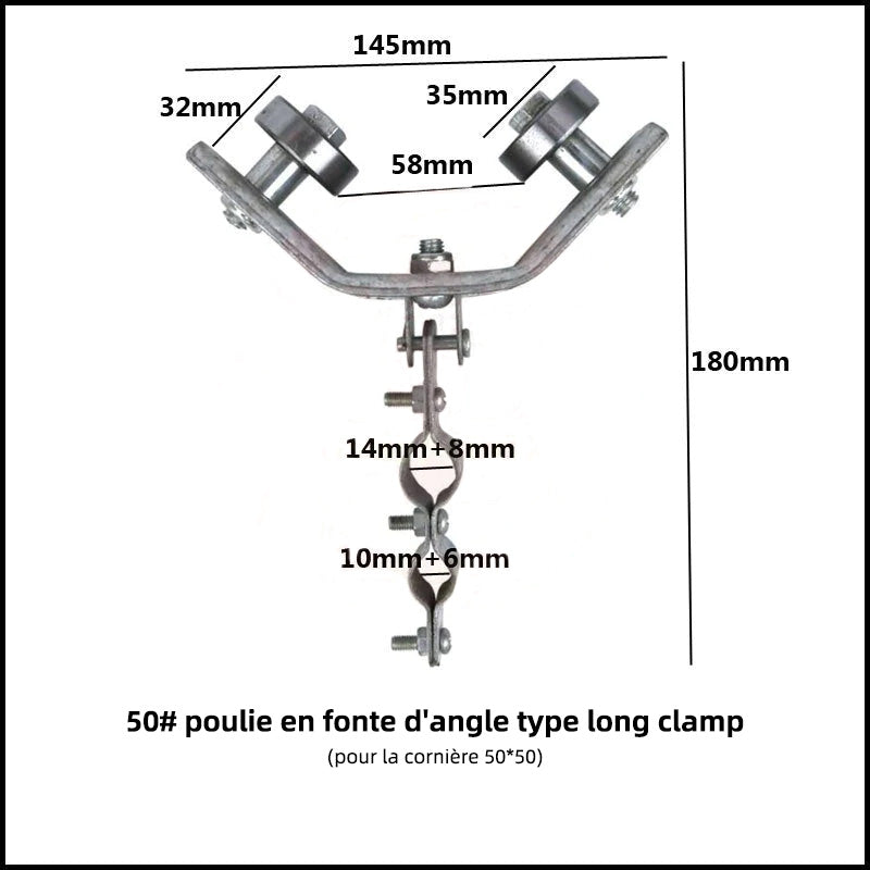 Pulley with Angle Iron Construction