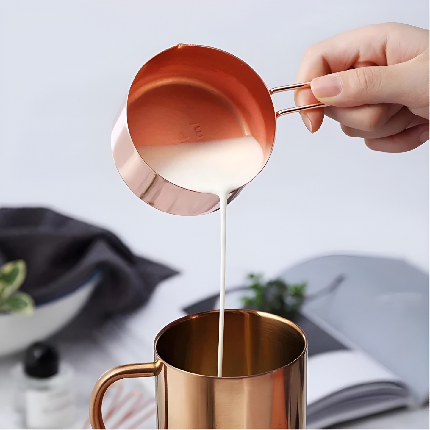 Elegant Stainless Steel Measuring Cup Set | 4 Essential Sizes