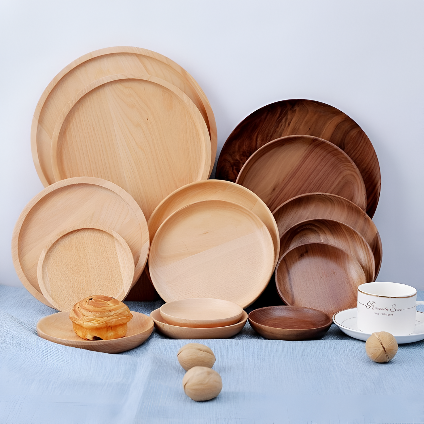 Natural Wooden Serving Board – Handcrafted Walnut Plate