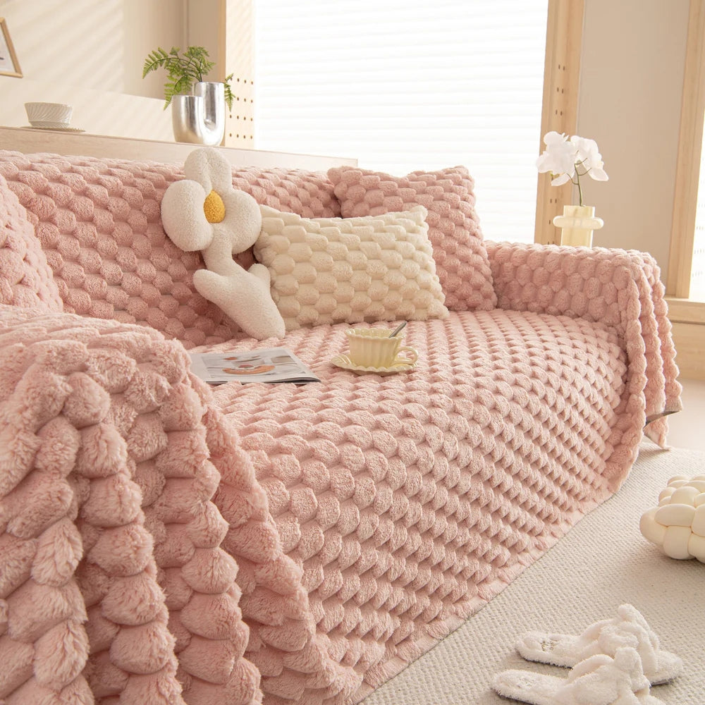 Plush Haven Sofa Protector & Accent Blanket