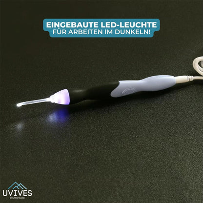 Rechargeable Glow Crochet Hooks Set