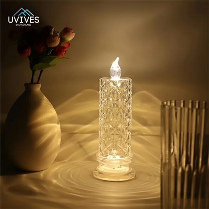 Buy 2 Get 2 Free | LED Candles with Sparkling Crystal Effect