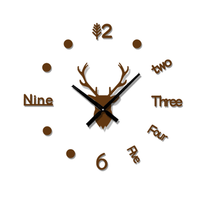 Stylish 3D Acrylic Wall Clock for Modern Homes
