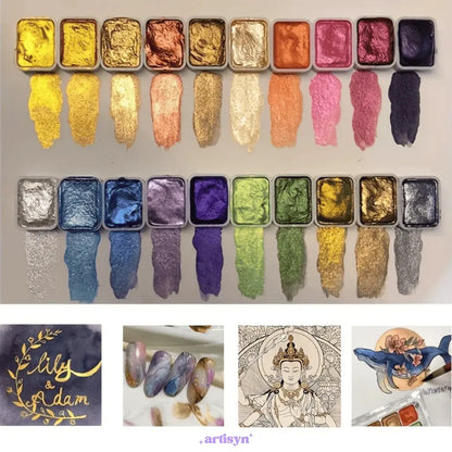 Vibrant Watercolor Palette with 48 Shades | Complete Art Set for Beginners