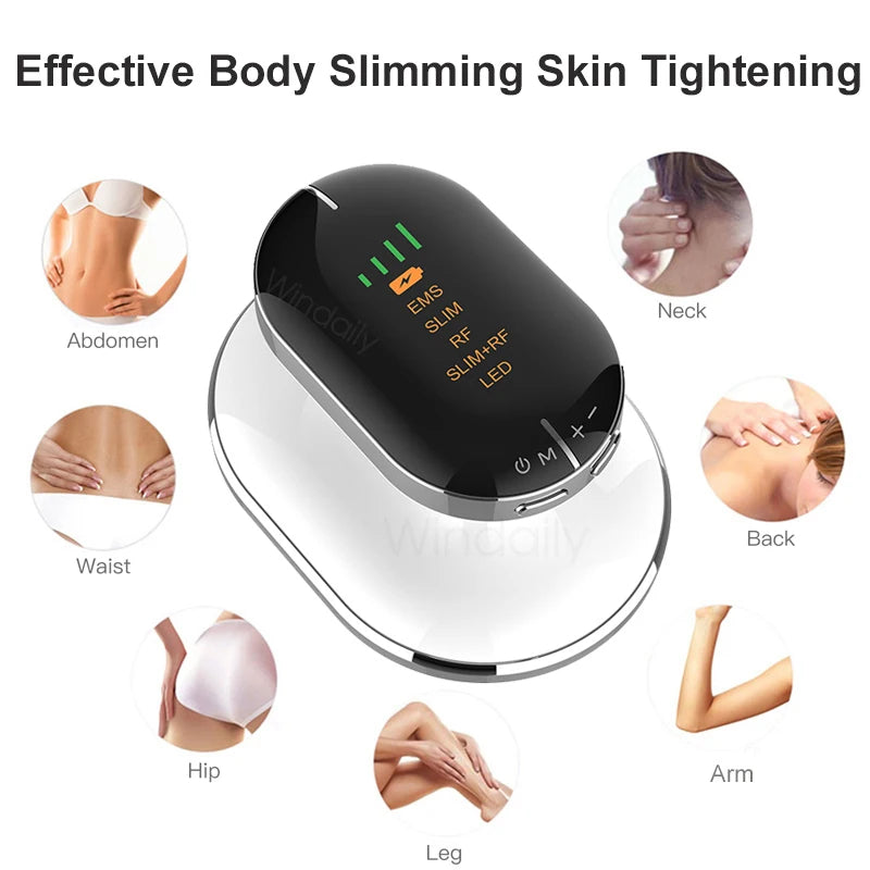 Wireless Body Massager with EMS, Vibration Features & 4 LED Colors
