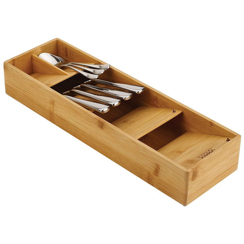 Bamboo Cutlery Organizer – Space-Saving Solution for Kitchen Drawers