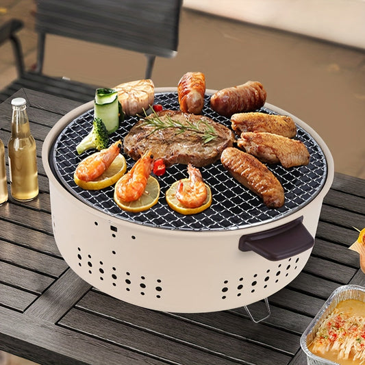 Smokeless Indoor Electric Grill – 2000W Griddle with Grease Drain