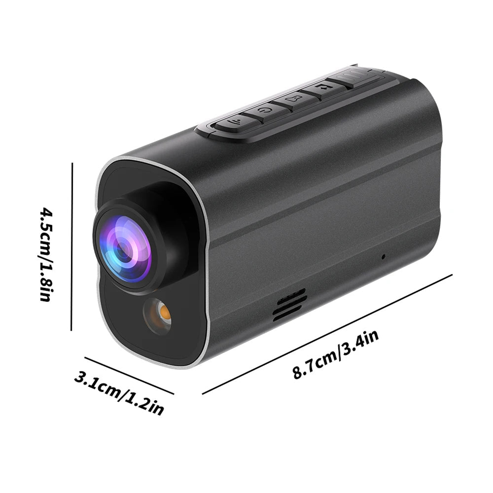 5K Bicycle Camera with Electronic Image Stabilization and LED Light