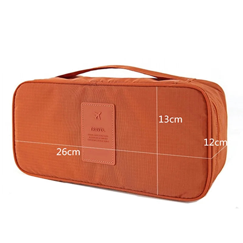 Compact Travel Lingerie Organizer for Bras & Socks – Waterproof Bag 26 × 13 × 12 cm