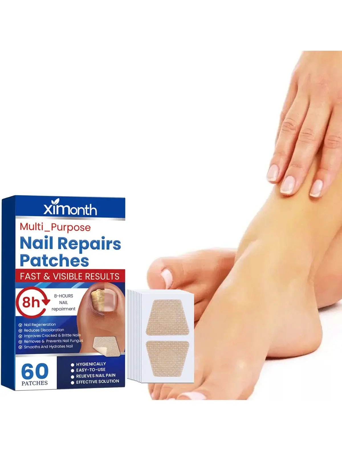 Nail Revive Patches | 60 Count | 8-Hour Nourishing Care