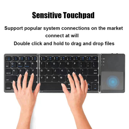 Compact Bluetooth Keyboard with Integrated Touchpad