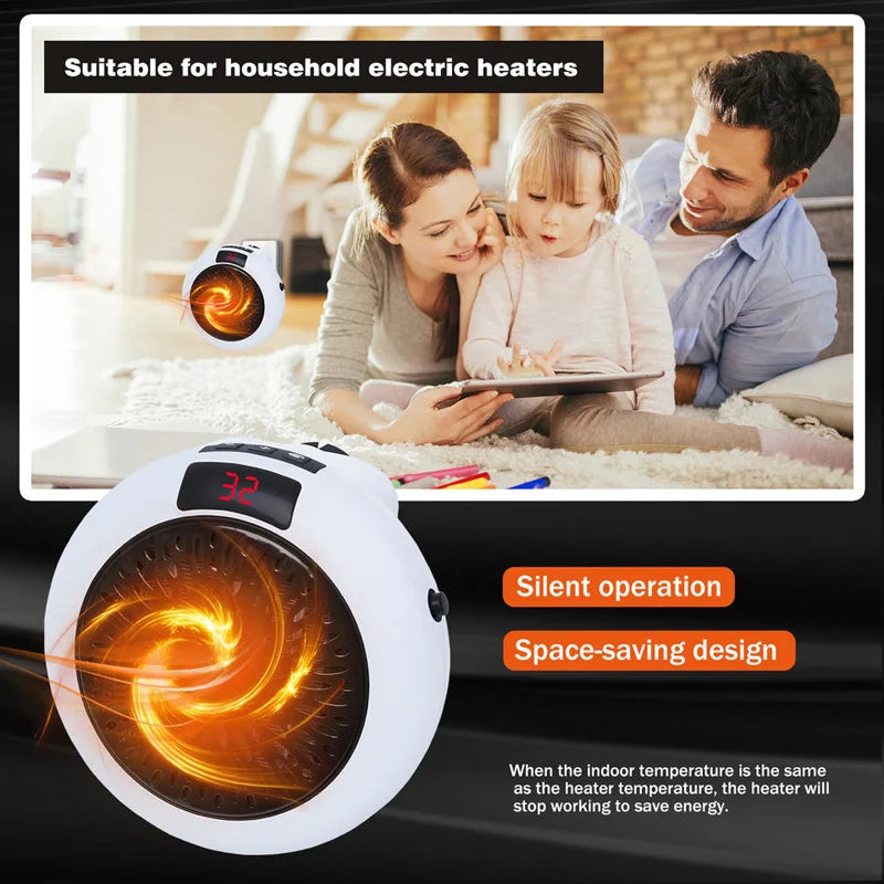 Portable PTC Ceramic Space Heater for Home and Office – Compact Mini Fan Heater