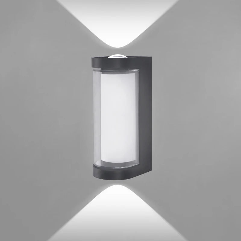 Contemporary Up/Down LED Wall Light | Waterproof IP65 | Aluminum | 17.5 × 12.5 × 10 cm