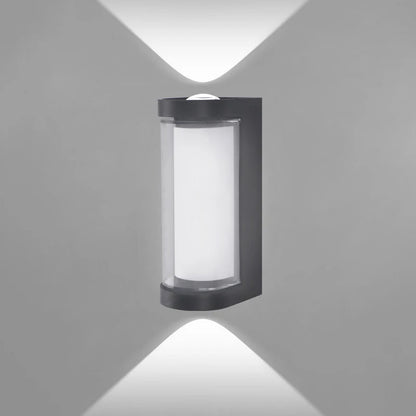 Contemporary Up/Down LED Wall Light | Waterproof IP65 | Aluminum | 17.5 × 12.5 × 10 cm
