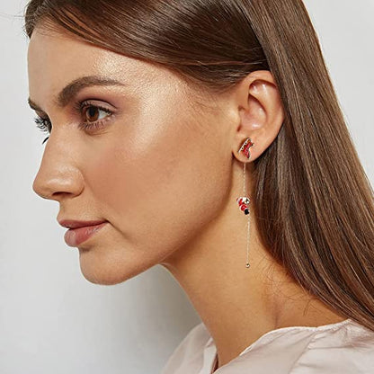 Festive Santa Claus Drop Earrings for Holiday Cheer
