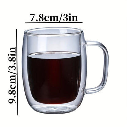 Double-walled Borosilicate Glass Mug – Heat Resistant and Stylish