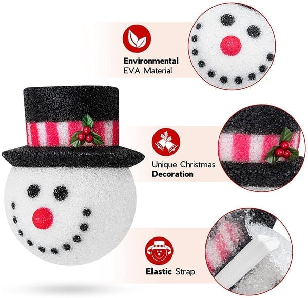 Porch Light Covers in Snowman Design