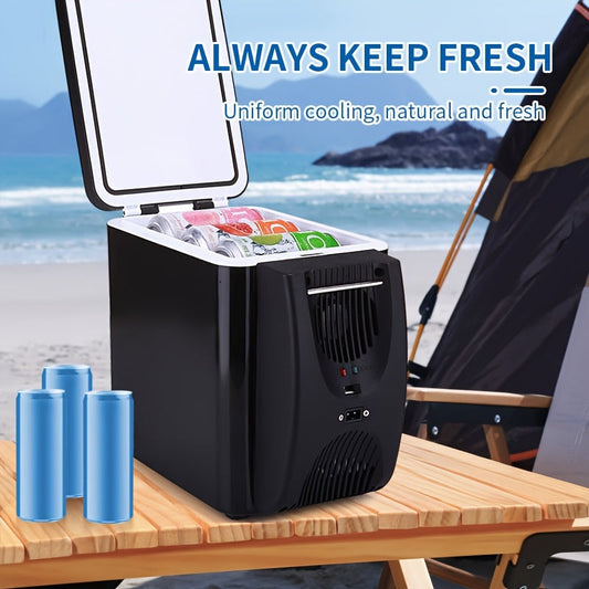 6L Mini Portable Fridge for Cars – DC 12V Electric Cooler for Drinks, Seafood, and Fruits