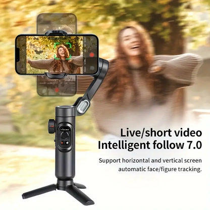 Foldable Smartphone Video Gimbal Stabilizer for iPhone, Android, Samsung
