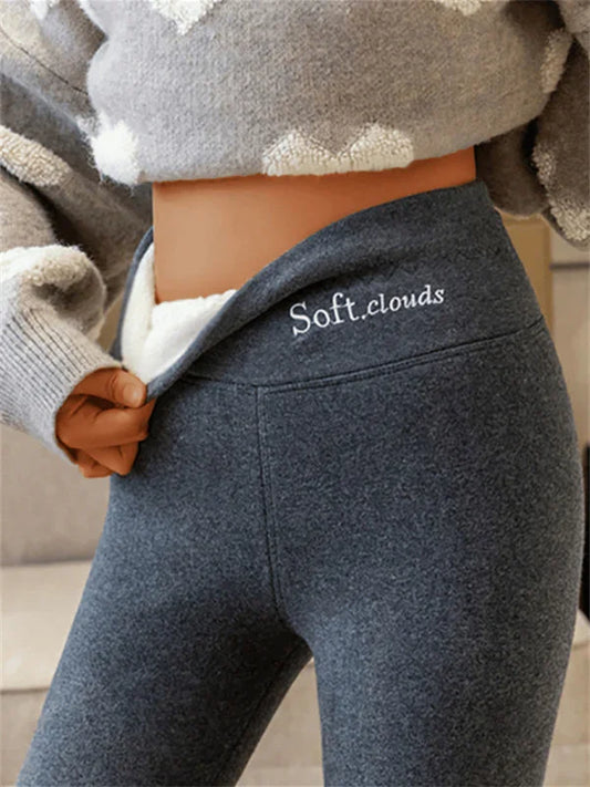 Cashmere-Lined Winter Leggings for Cozy Warmth