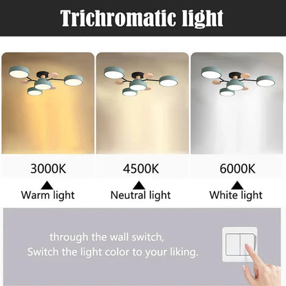 Contemporary LED Flush Mount Ceiling Fixture - Modern Bright Light