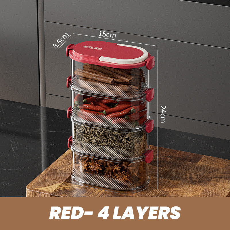 Spice Organizer for Fresh Aromas at the Touch of a Button