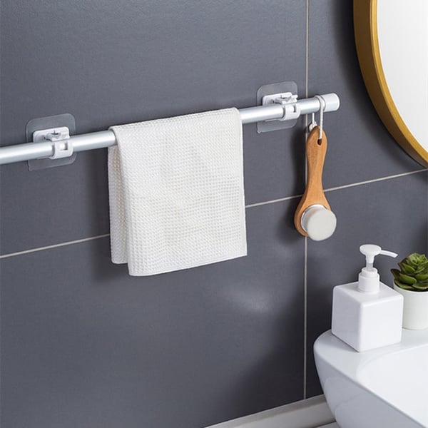 Versatile Wall-Mount Curtain Holder System