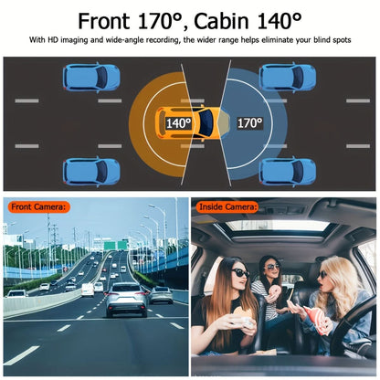 Wide-Angle Car Dashboard Camera