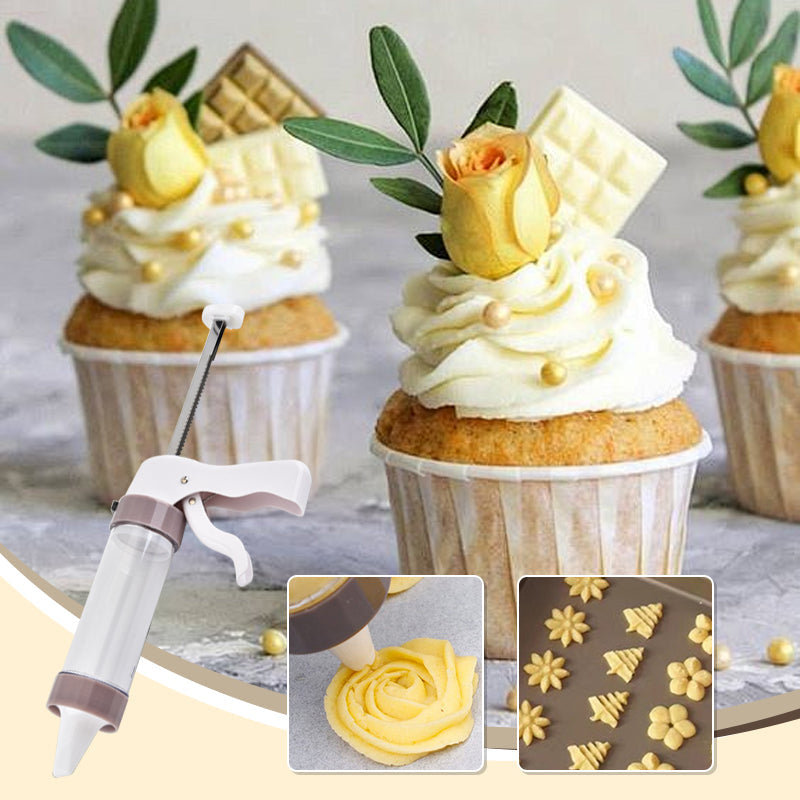 Cookie Press for Easy and Precise Decorating of Cakes and Cookies