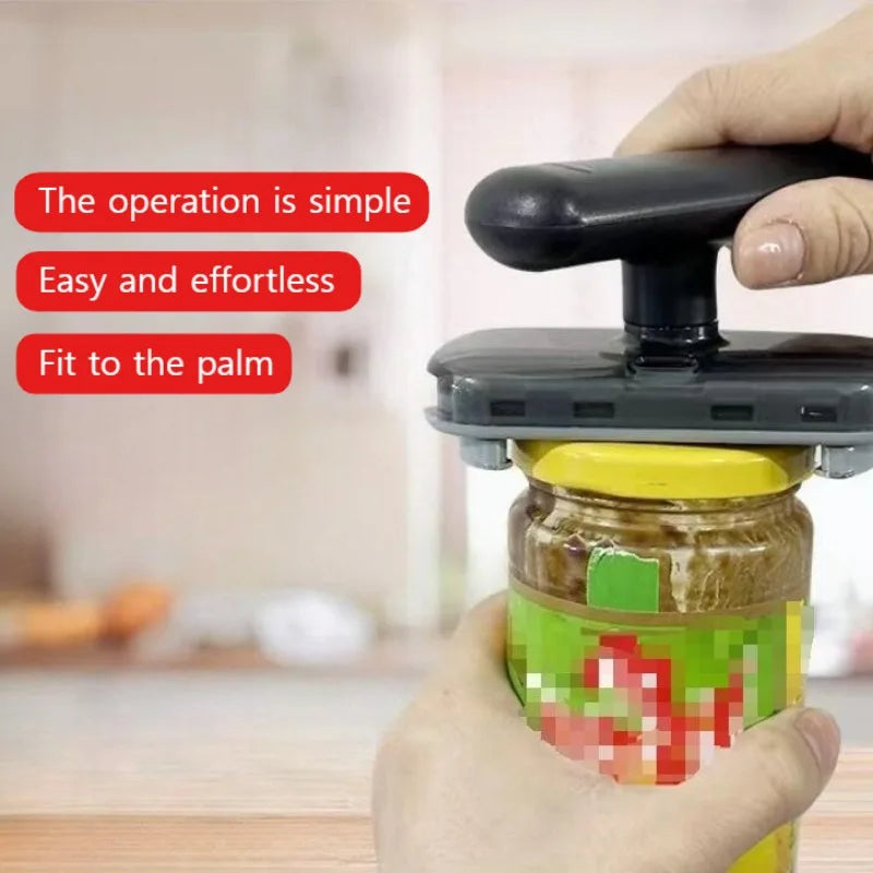 Versatile 3-in-1 Can, Bottle & Jar Opener | Comfortable Grip