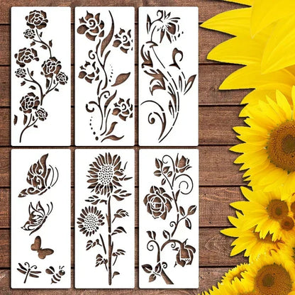 Floral Stencils for Fences and Walls | Customizable Patterns