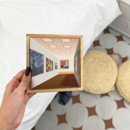 Creative 3D Night Light – Modern Gallery Bedside Lamp with Sunshine Design