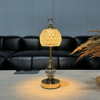 Touch-Controlled Cordless Table Lamp in Metal Finish