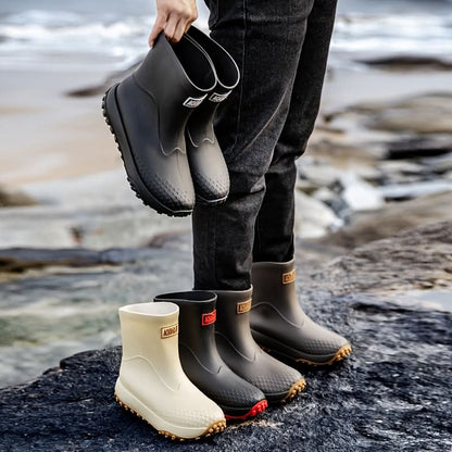 Waterproof Slip-On Rain Boots for Easy Wear