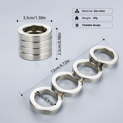 Four-Finger Trigger Ring - Folding Design