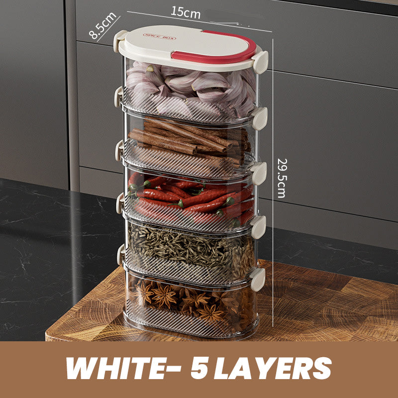 Spice Organizer for Fresh Aromas at the Touch of a Button