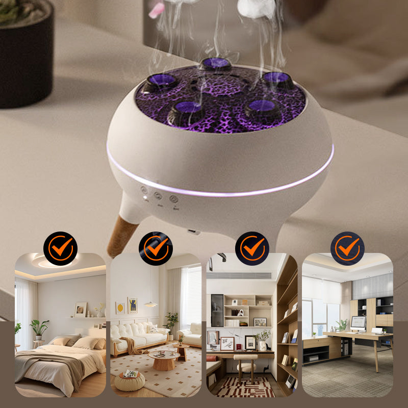 TranquilMist Ultrasonic Aroma Dispenser with Jellyfish Effect