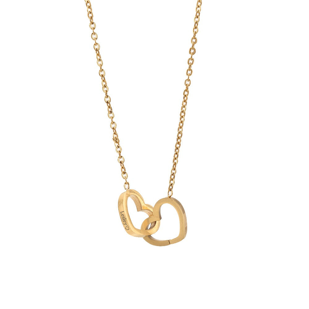 Jewelry Box with Eternal Rose and Heart Pendant – 14k White Gold & 18k Gold Finish
